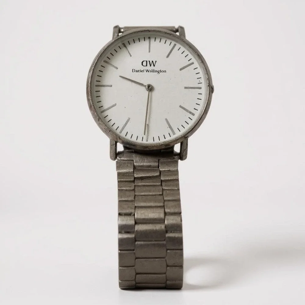 Daniel Wellington Watch Mens Silver Tone‎ Minimalist Classic Design